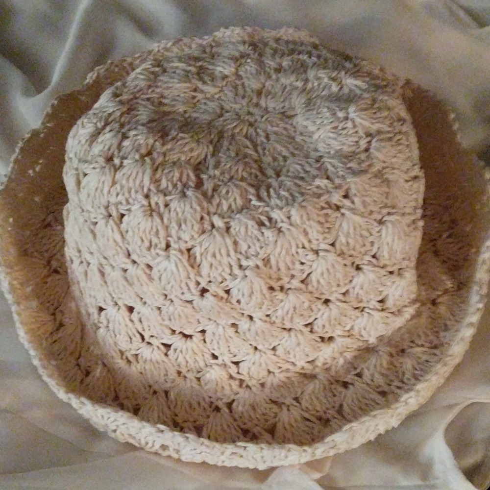 Woven paper hat